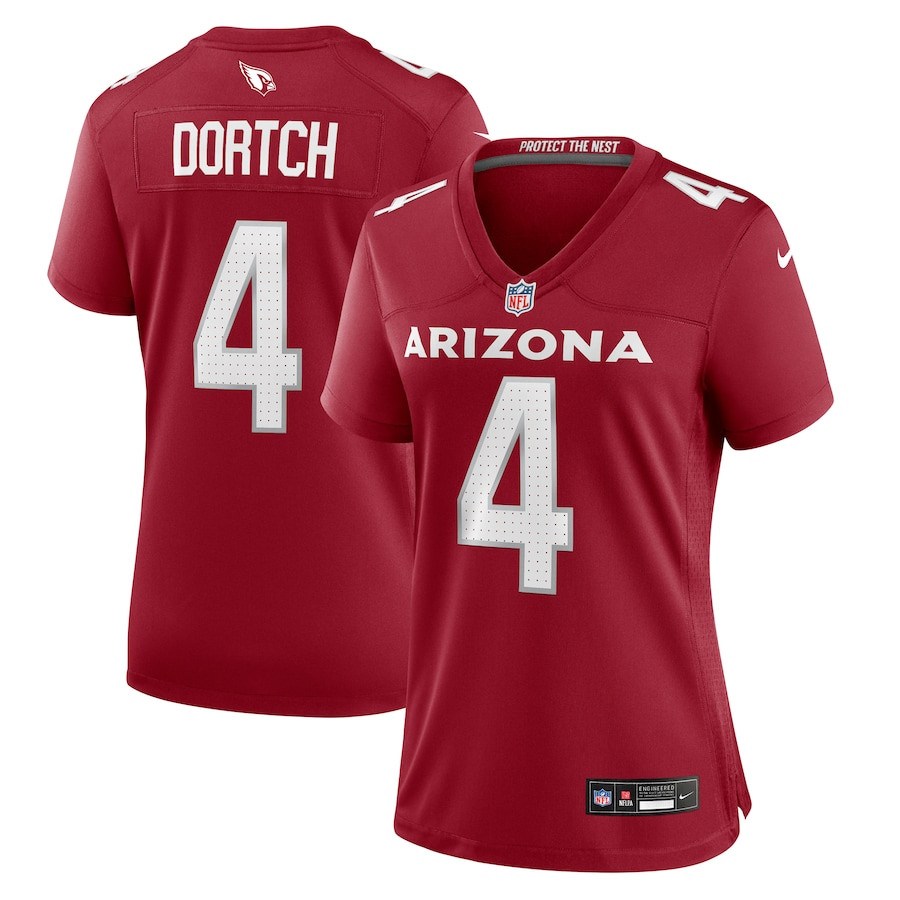 Greg Dortch 4 Arizona Cardinals Women's Game Jersey - Cardinal JS6250 nicesnker
