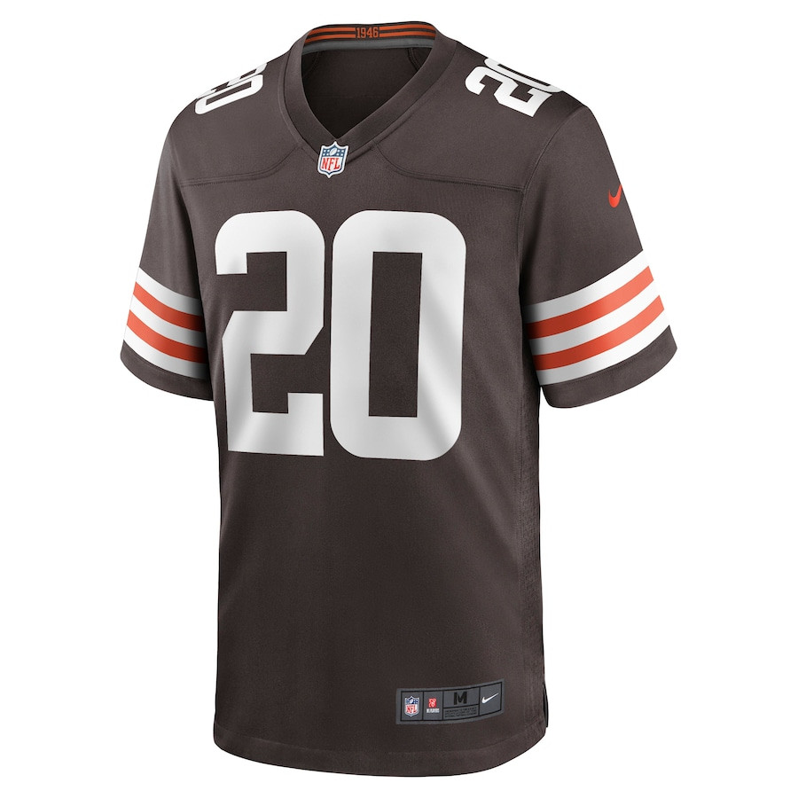 Alternative view of Gregory Newsome II 20 Cleveland Browns Men Game Jersey - Brown JS1262 nicesnker