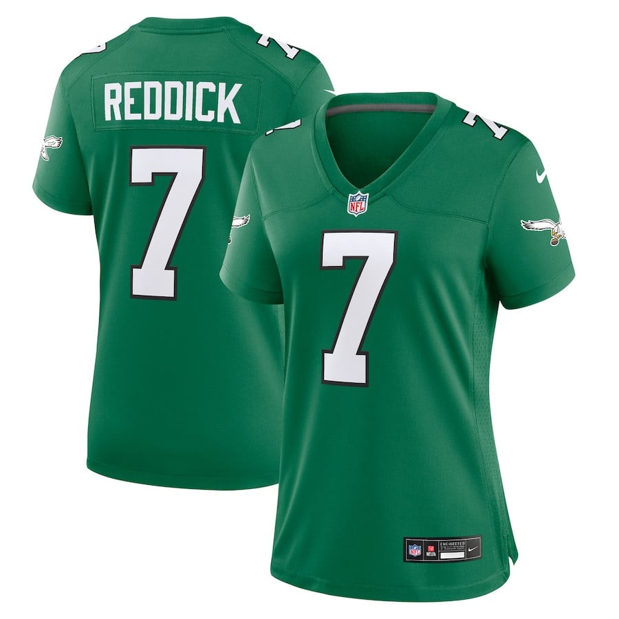 Haason Reddick 7 Philadelphia Eagles Women Alternate Game Jersey - Kelly Green JS7430 nicesnker