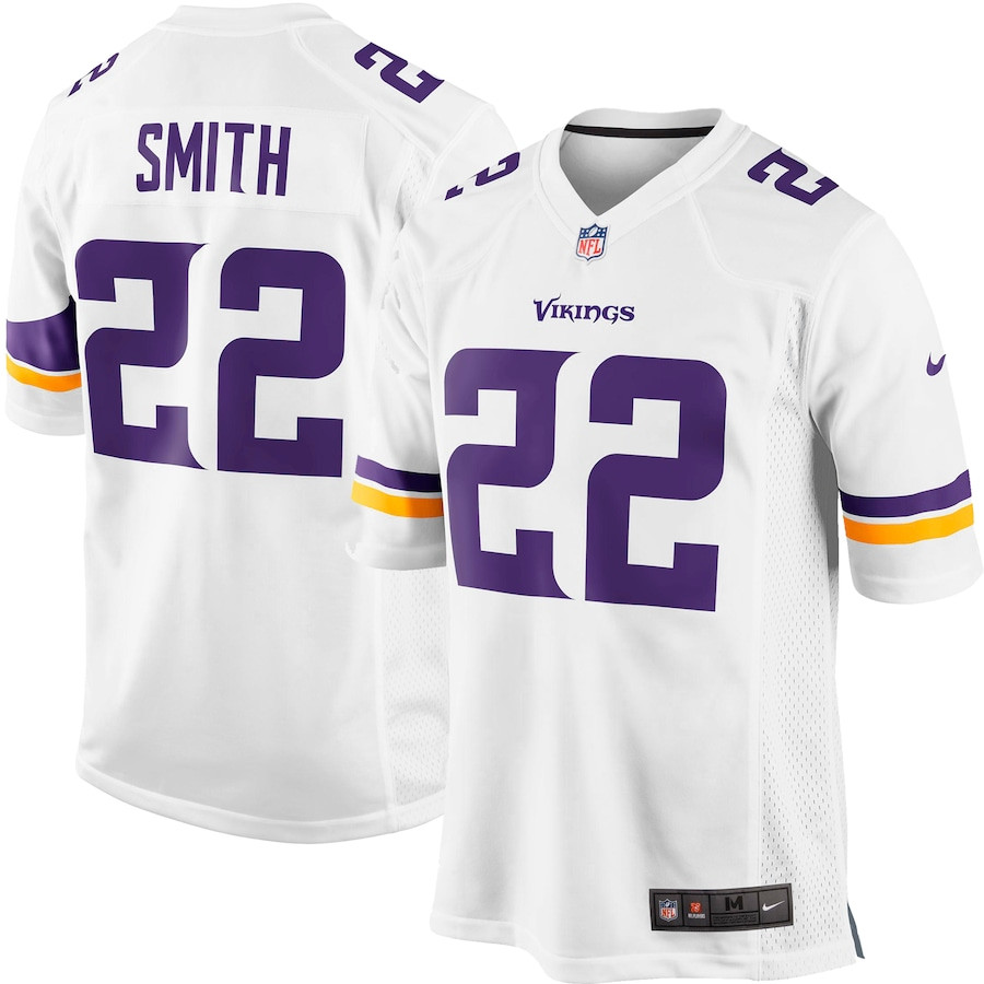 Harrison Smith 22 Minnesota Vikings YOUTH Game Jersey - White JS1340 nicesnker