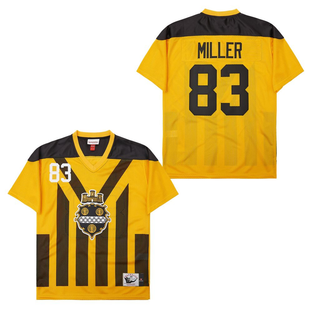 Heath Miller 83 Pittsburgh Steelers Retro Throwback Legacy Men Jersey - Black/Yellow JS7606 nicesnker
