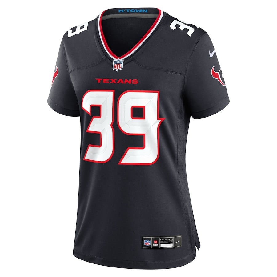 Alternative view of Henry To'oto'o 39 Houston Texans Women's Team Game Jersey - Navy JS9356 nicesnker