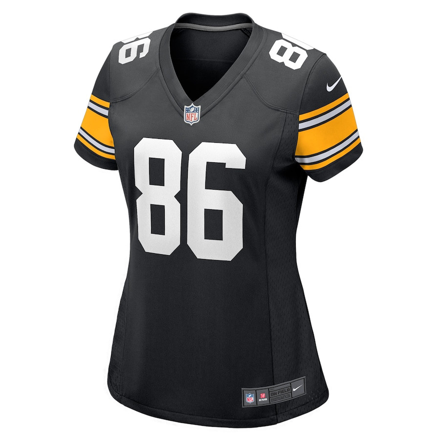Alternative view of Hines Ward 86 Pittsburgh Steelers Women Retired Jersey - Black JS4020 nicesnker