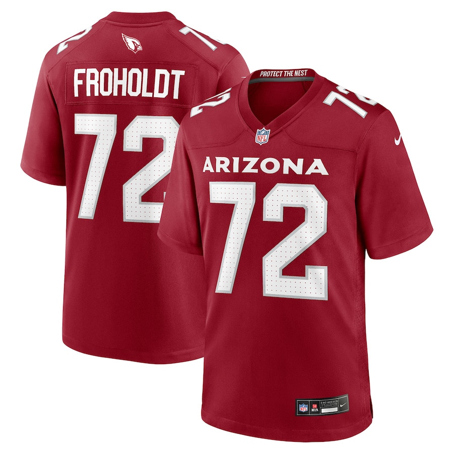 Hjalte Froholdt 72 Arizona Cardinals Team Game Men Jersey - Cardinal JS1338 nicesnker