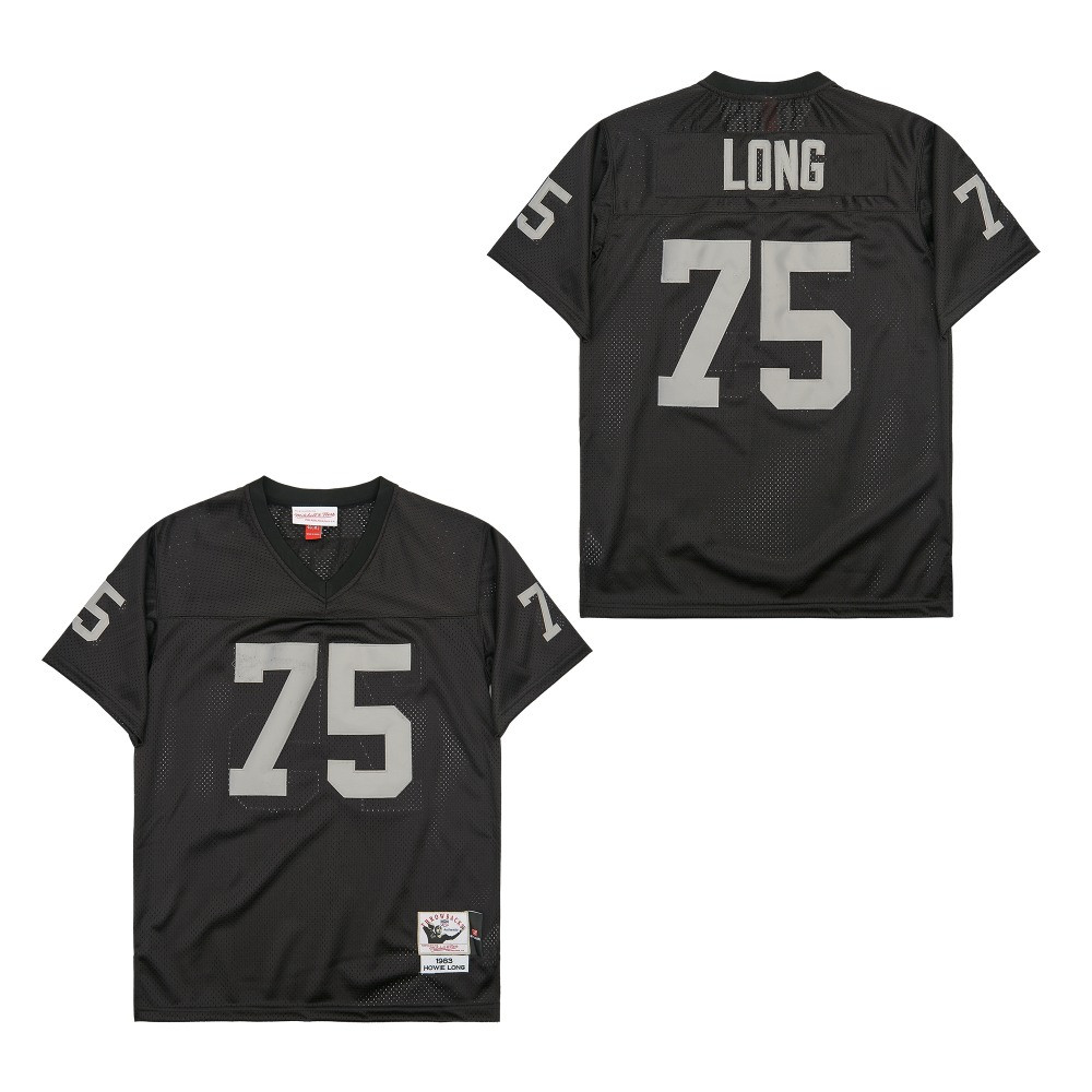 Howie Long 75 Las Vegas Raiders Throwback Men Jersey - Black JS7843 nicesnker