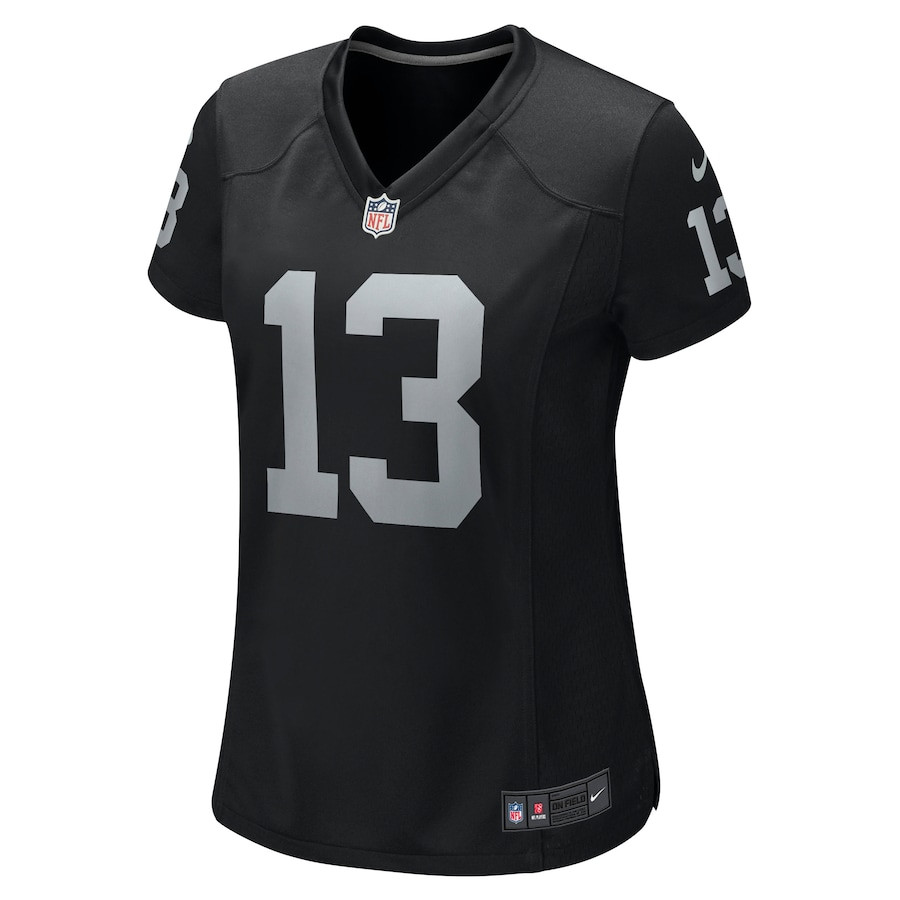 Alternative view of Hunter Renfrow 13 Las Vegas Raiders Women Game Jersey - Black JS3425 nicesnker