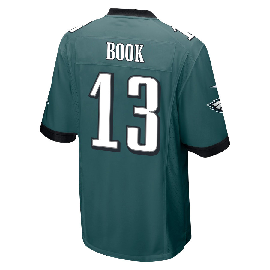 Alternative view of Ian Book 13 Philadelphia Eagles Super Bowl LIX New Orleans Patch Game Men Jersey - Midnight Green JS1819 nicesnker
