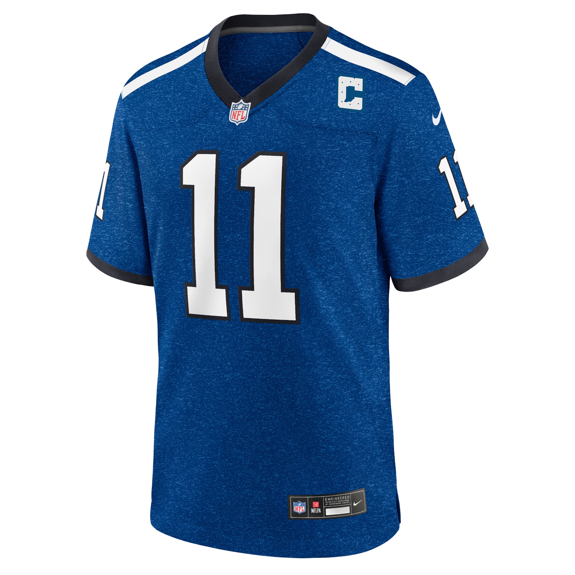 Alternative view of Indiana Nights Men's Indianapolis Colts Michael Pittman Jr. Blue Alternate Game Jersey JS7843 nicesnker