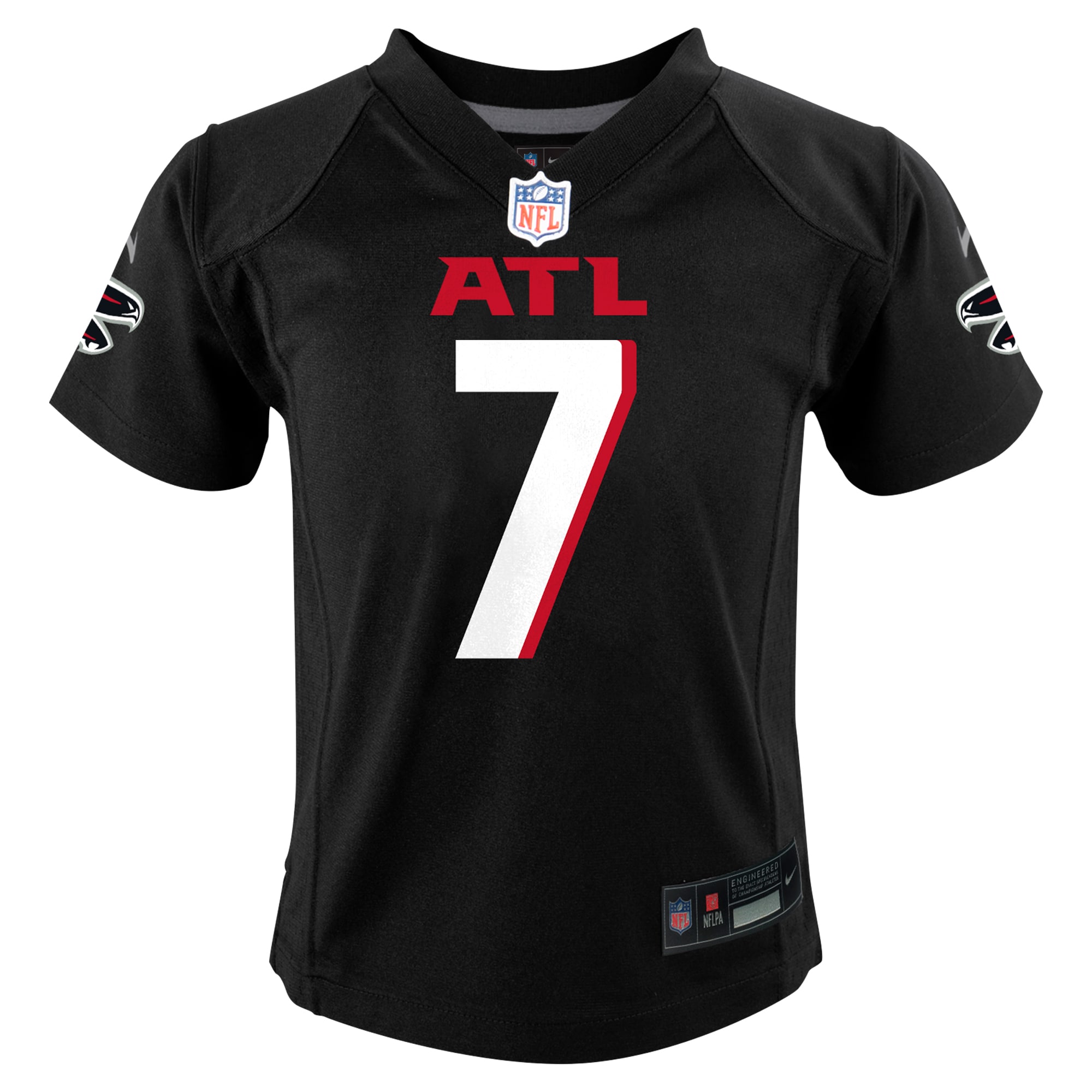 Alternative view of Infant Atlanta Falcons Bijan Robinson Black Team Player Game Jersey JS4999 nicesnker