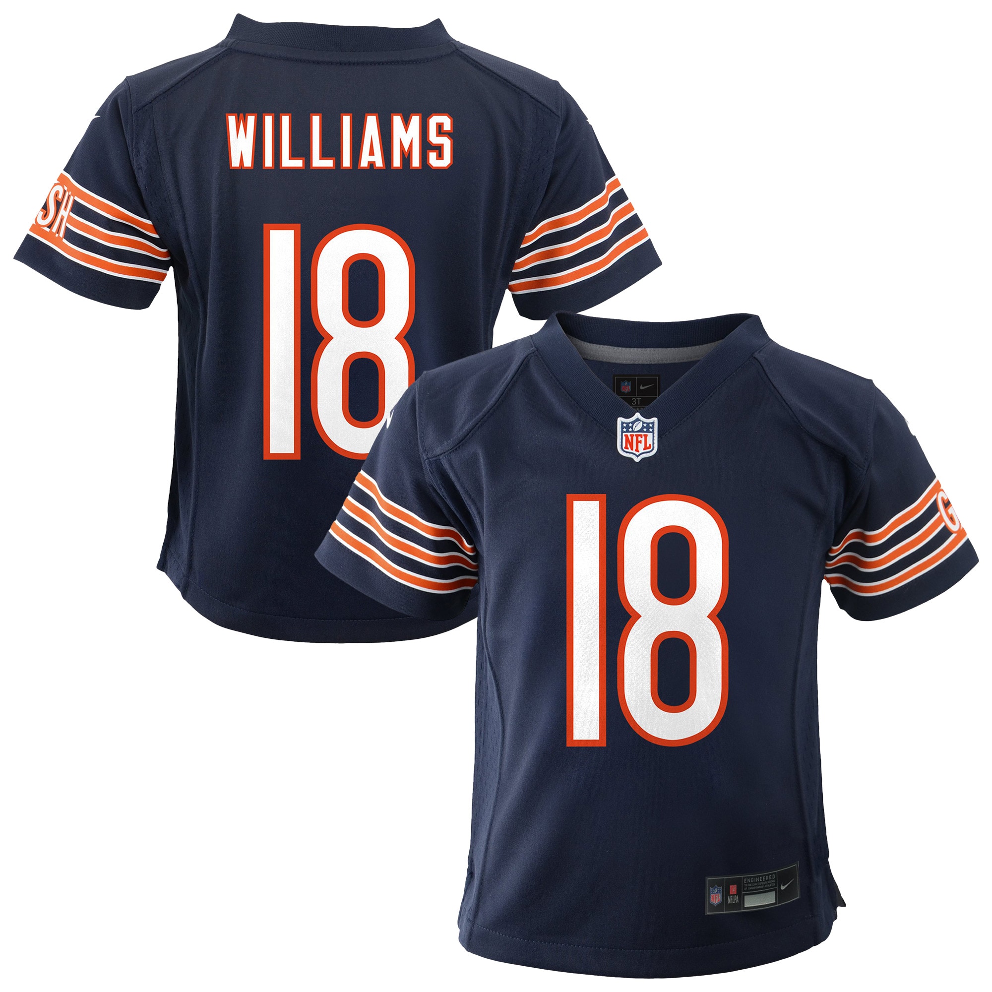 Infant Chicago Bears Caleb Williams Navy Team Player Game Jersey JS9628 nicesnker