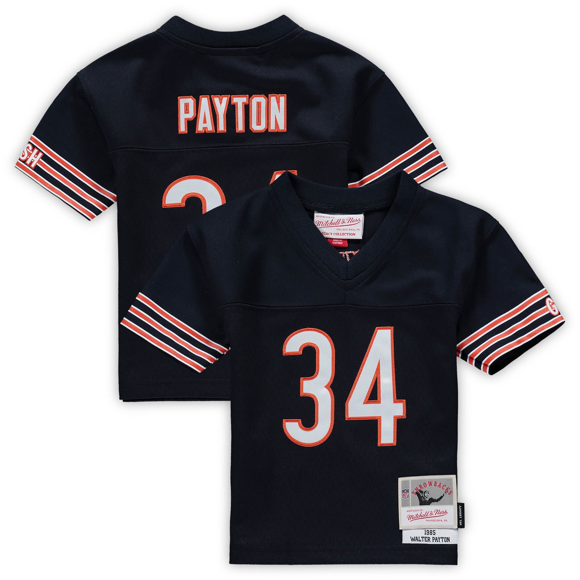 Infant Chicago Bears Walter Payton Mitchell & Ness Navy 1985 Retired Legacy Jersey JS6733 nicesnker