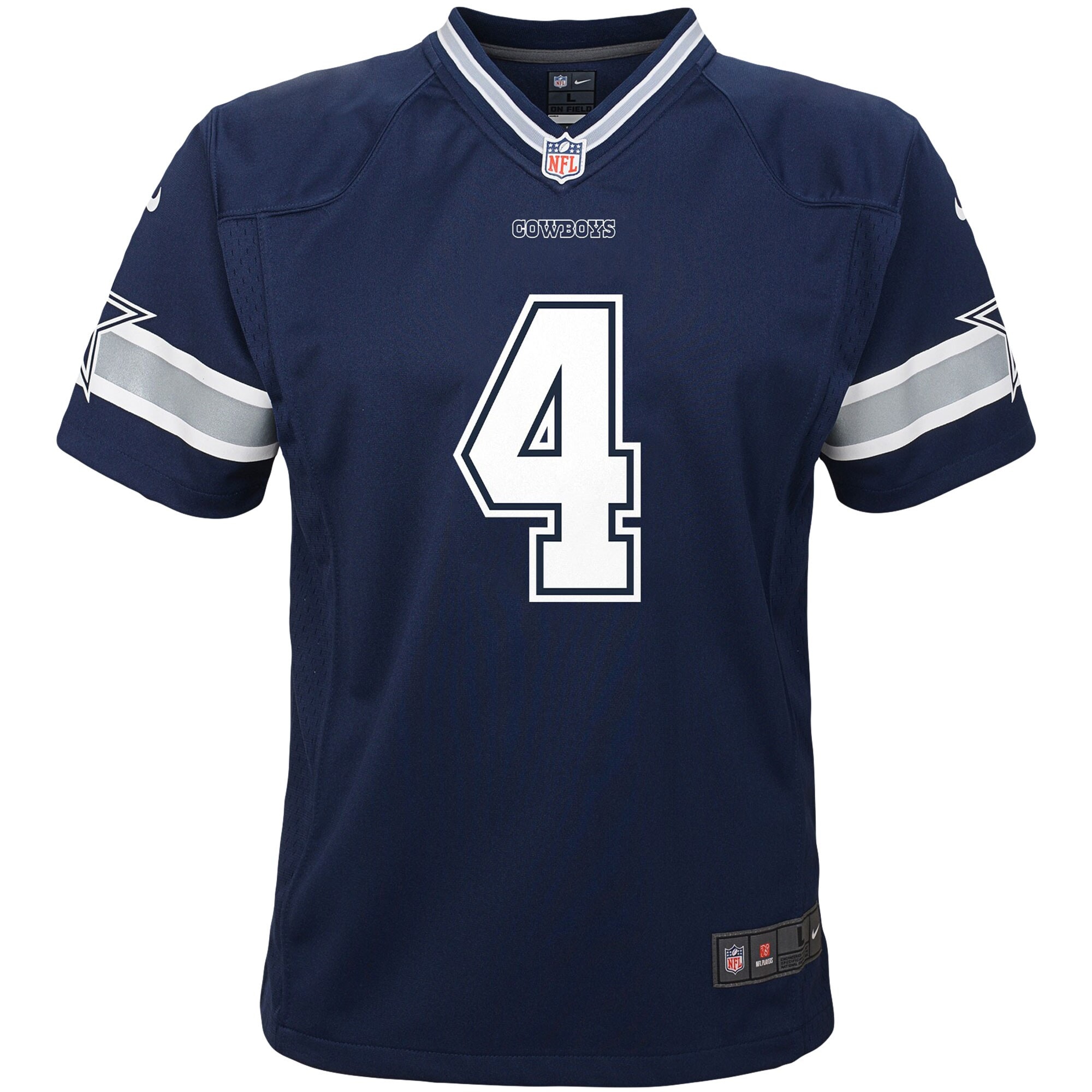 Alternative view of Infant Dallas Cowboys Dak Prescott Navy Player Game Jersey JS9443 nicesnker