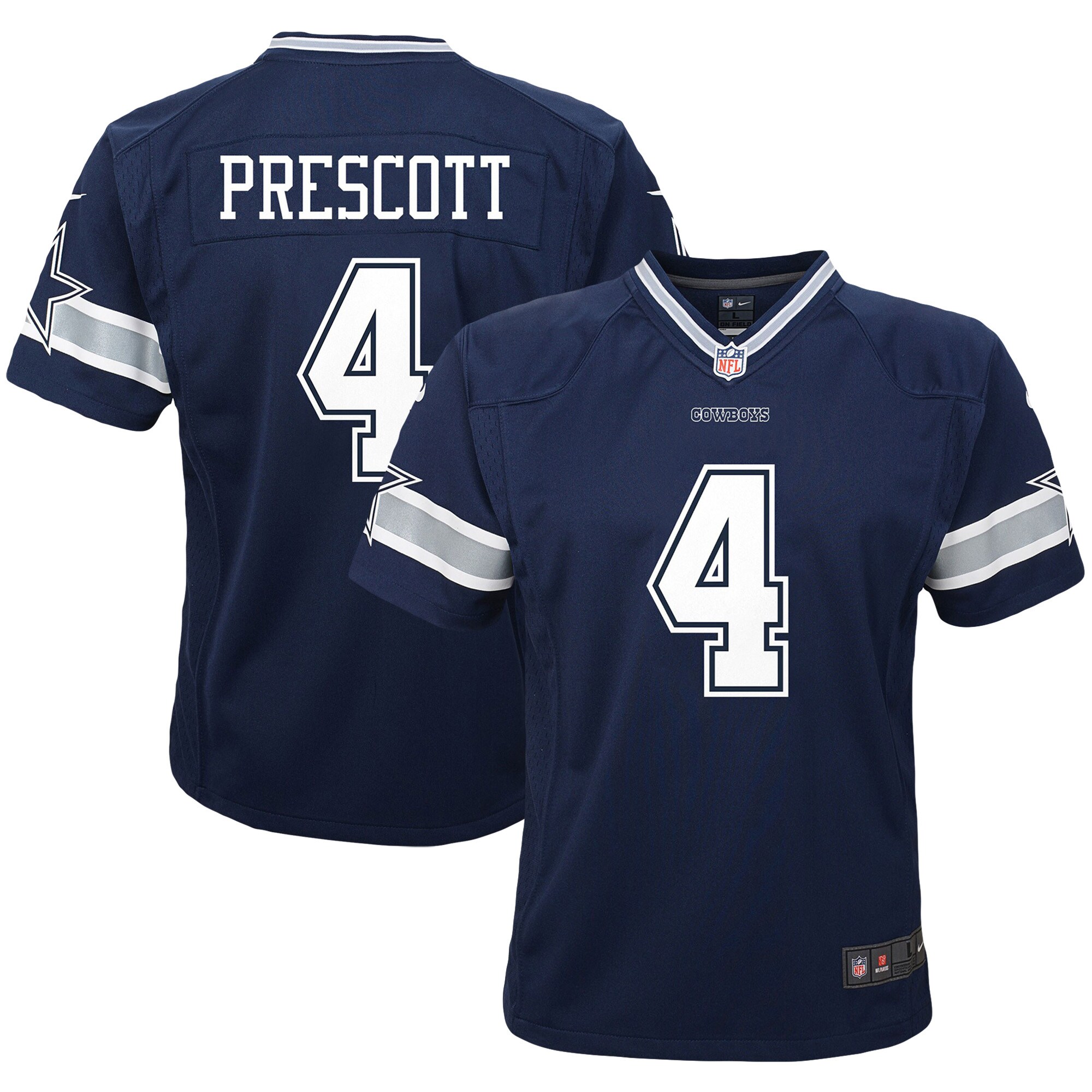 Infant Dallas Cowboys Dak Prescott Navy Player Game Jersey JS9443 nicesnker