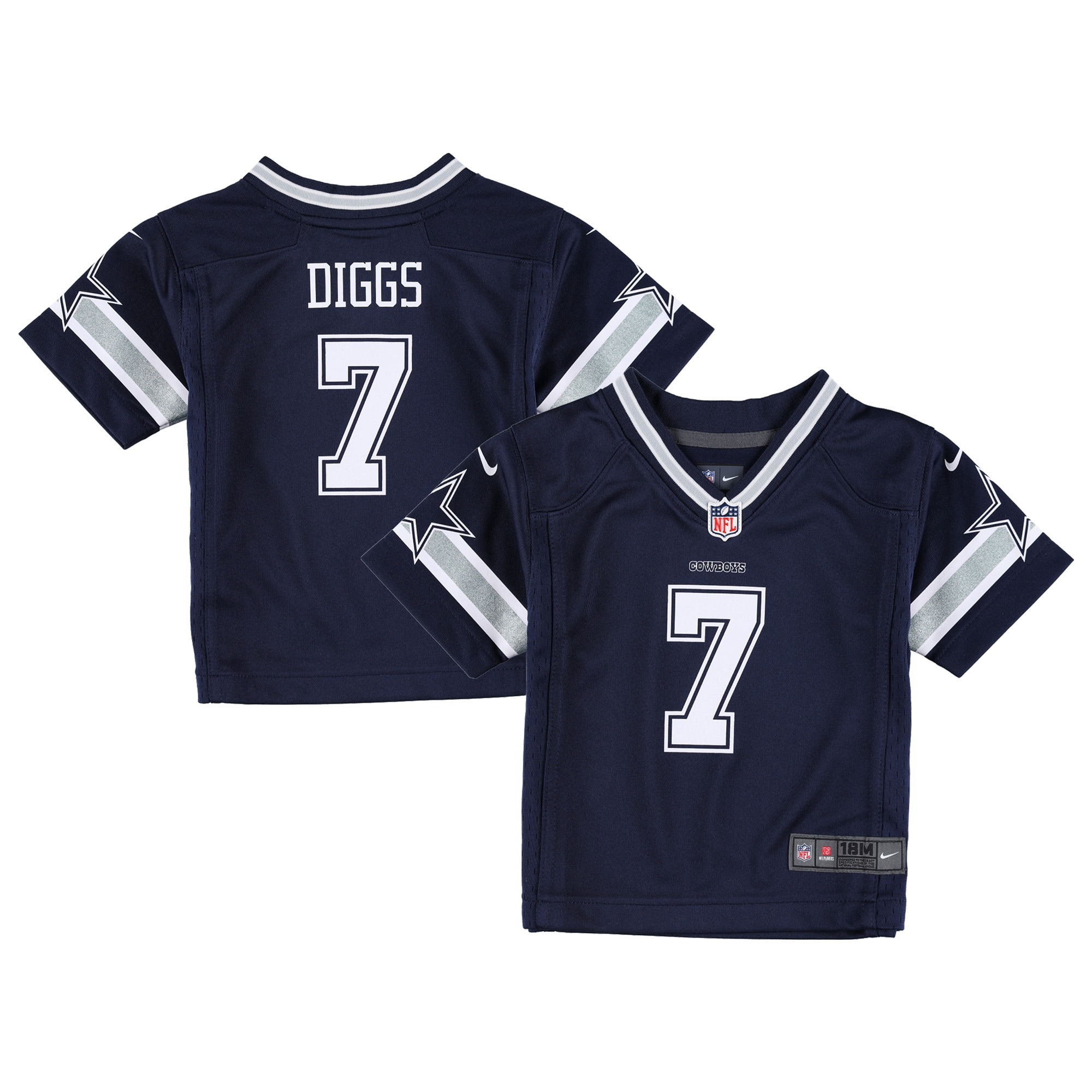 Infant Dallas Cowboys Trevon Diggs Navy Game Jersey JS5091 nicesnker