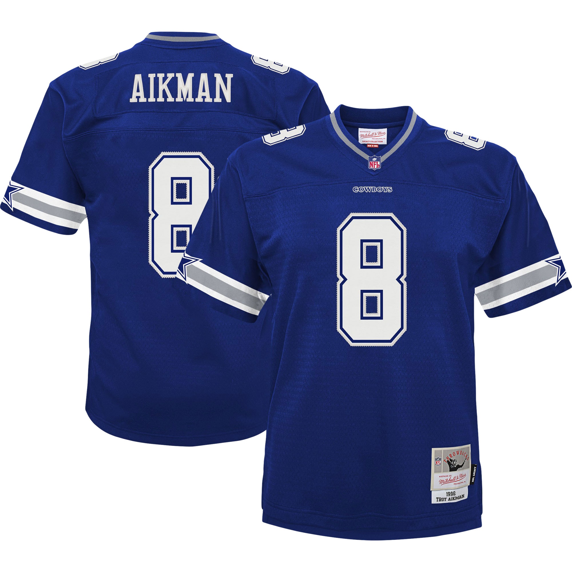 Infant Dallas Cowboys Troy Aikman Mitchell & Ness Navy 1996 Retired Legacy Jersey JS7959 nicesnker