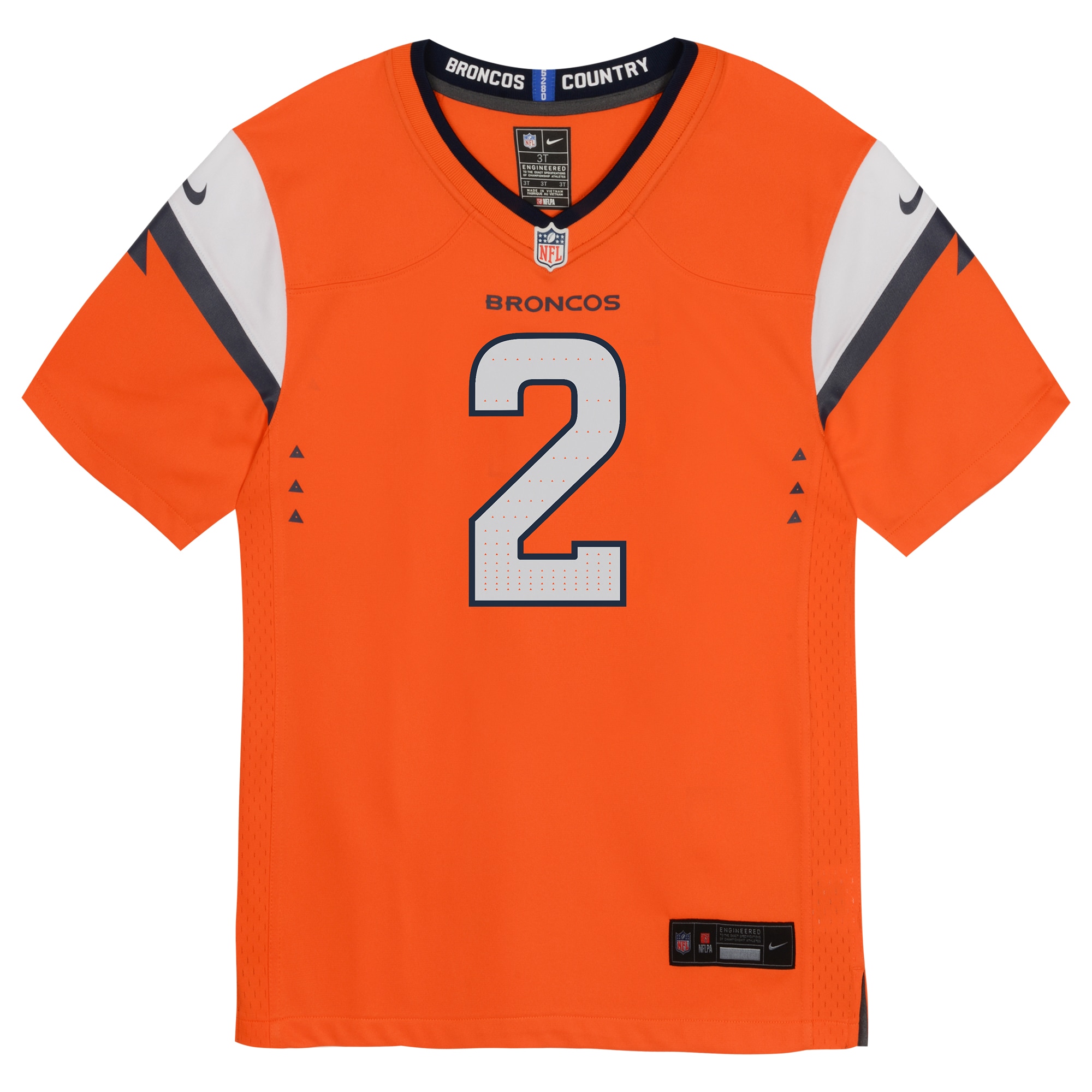 Alternative view of Infant Denver Broncos Patrick Surtain II Orange Mile High Collection Game Jersey JS8068 nicesnker