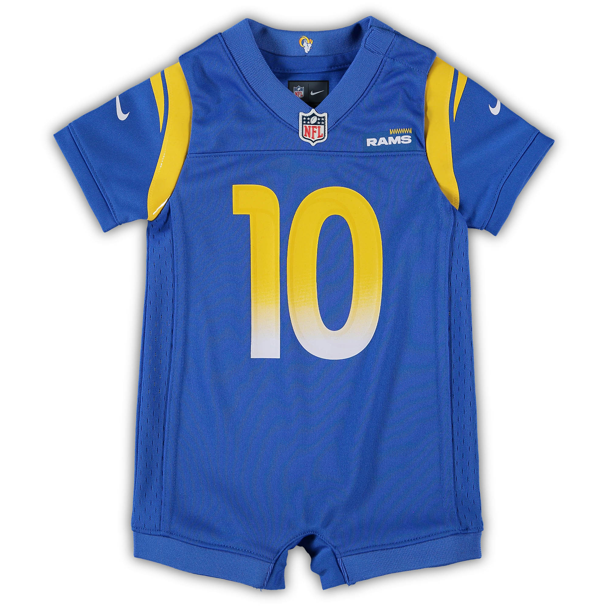 Alternative view of Infant Los Angeles Rams Cooper Kupp Royal Game Romper Jersey JS6992 nicesnker