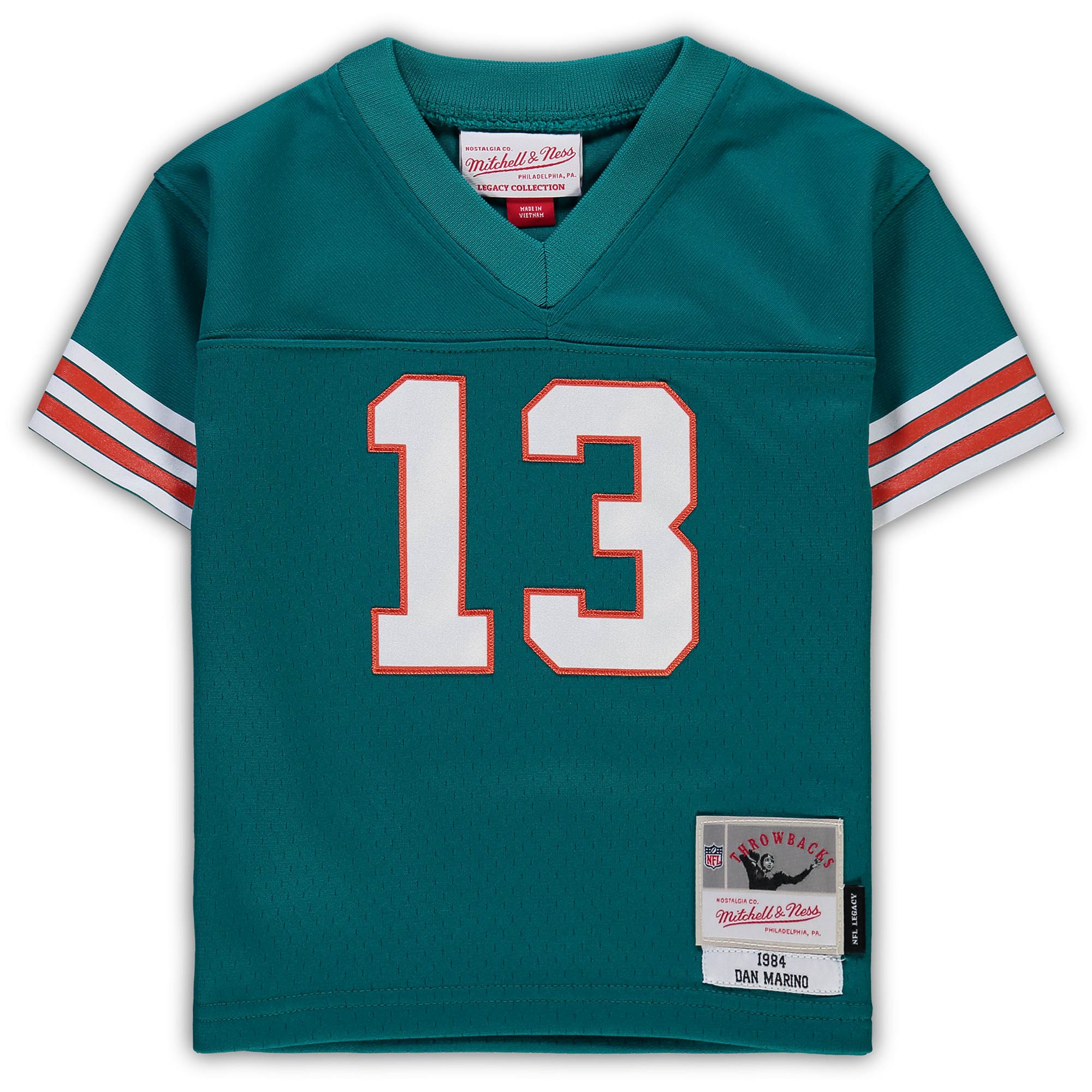 Alternative view of Infant Miami Dolphins Dan Marino Mitchell & Ness Aqua 1984 Retired Legacy Jersey JS3336 nicesnker