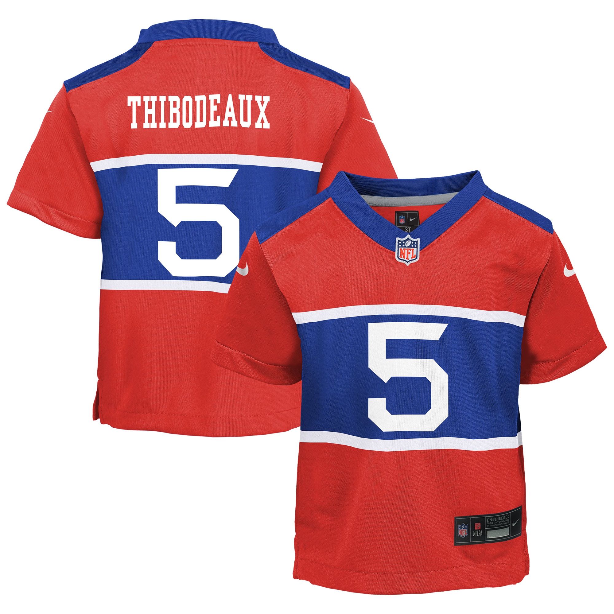 Infant New York Giants Kayvon Thibodeaux Century Red Alternate Player Game Jersey JS4417 nicesnker