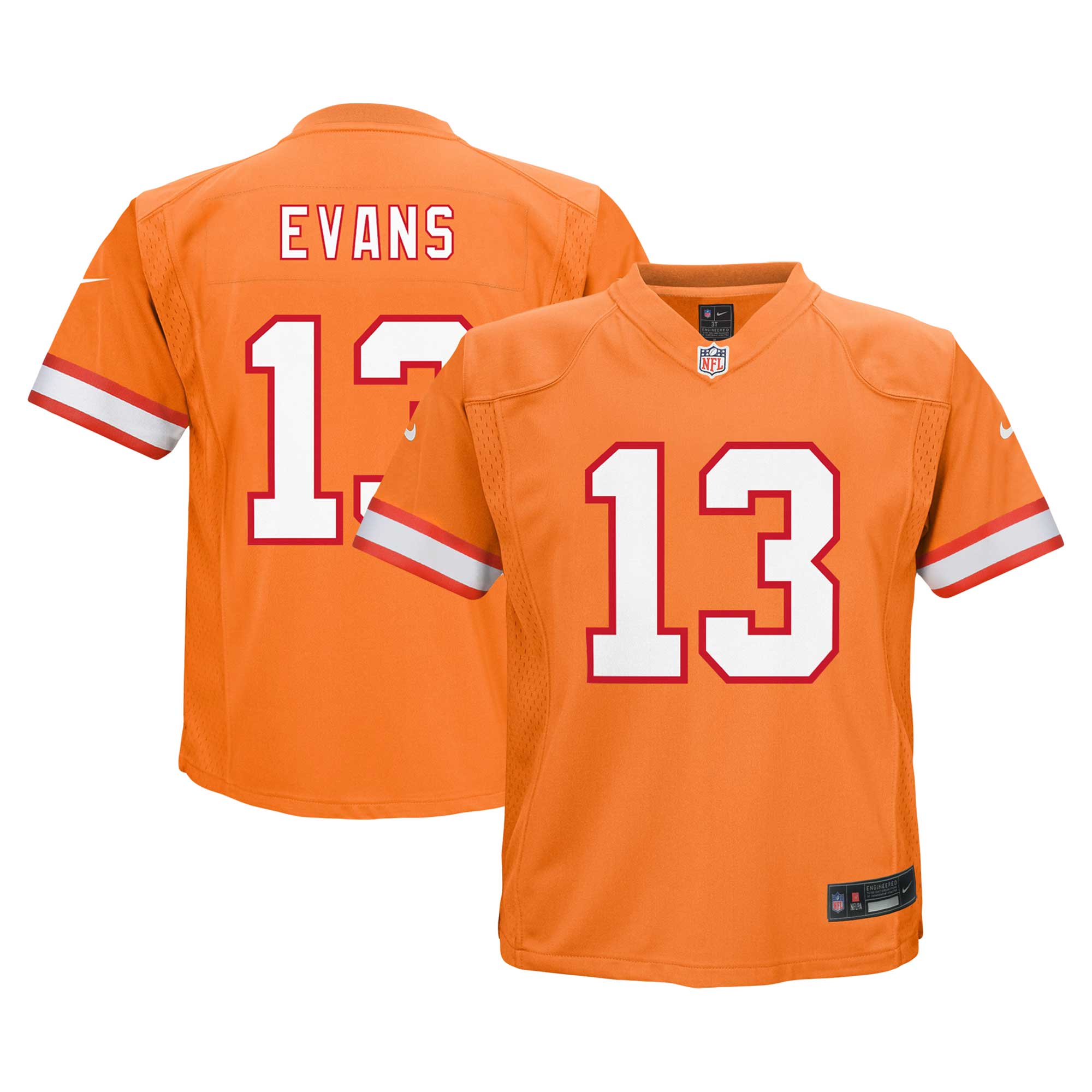 Infant Tampa Bay Buccaneers Mike Evans Orange Game Jersey JS1351 nicesnker