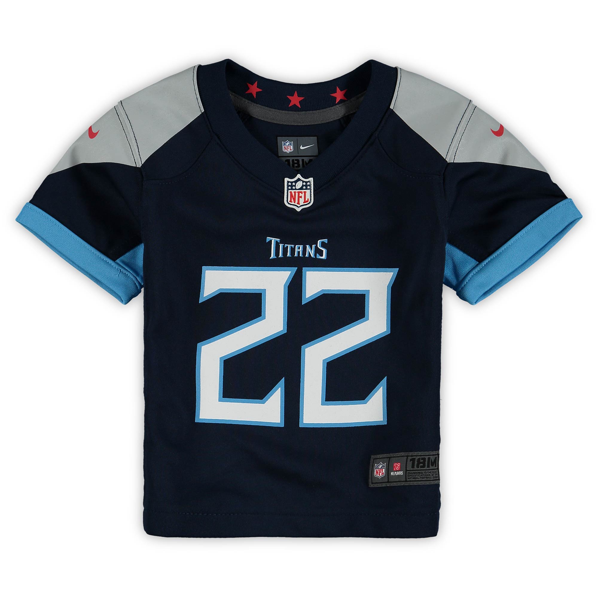 Alternative view of Infant Tennessee Titans Derrick Henry Navy Game Jersey JS6146 nicesnker