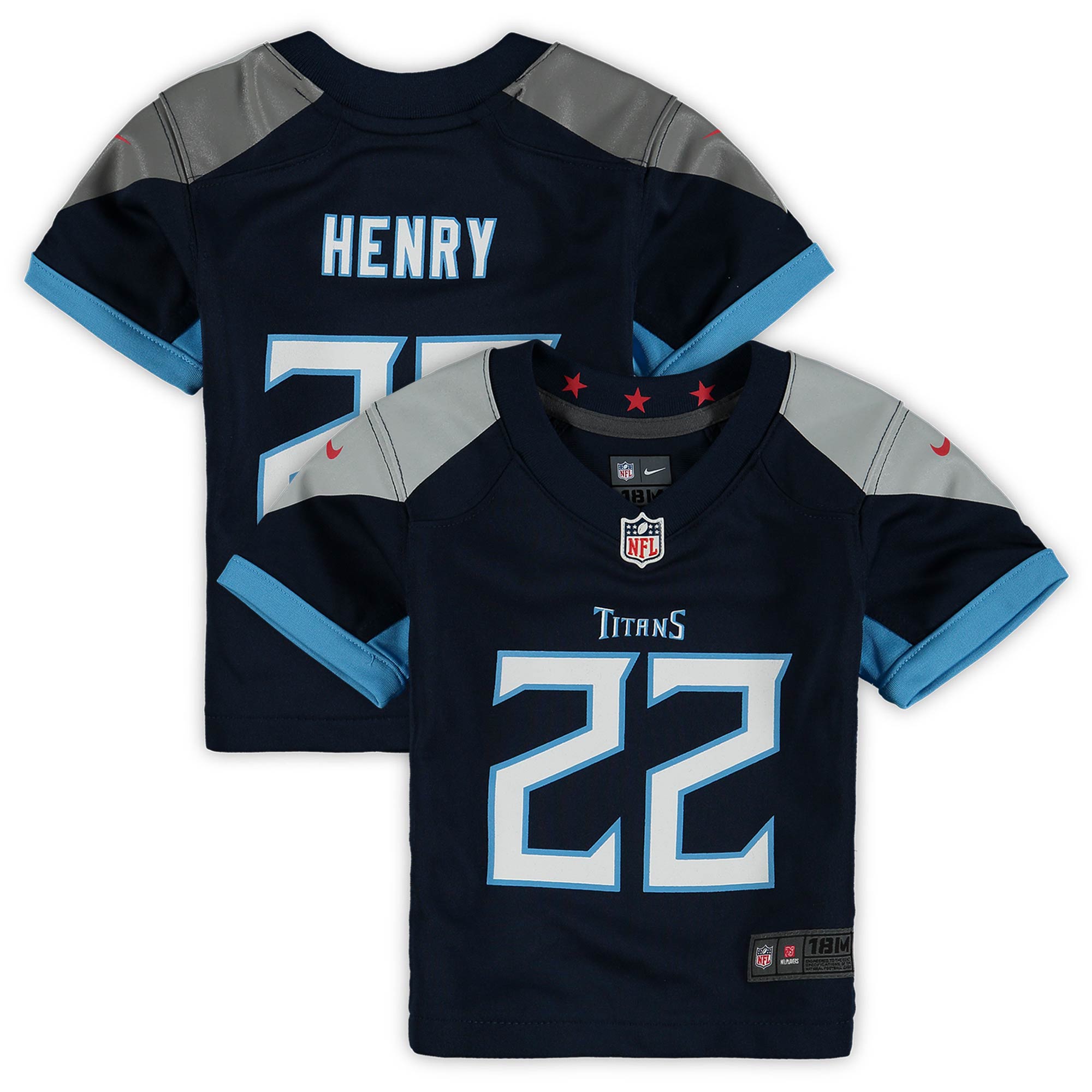 Infant Tennessee Titans Derrick Henry Navy Game Jersey JS6146 nicesnker