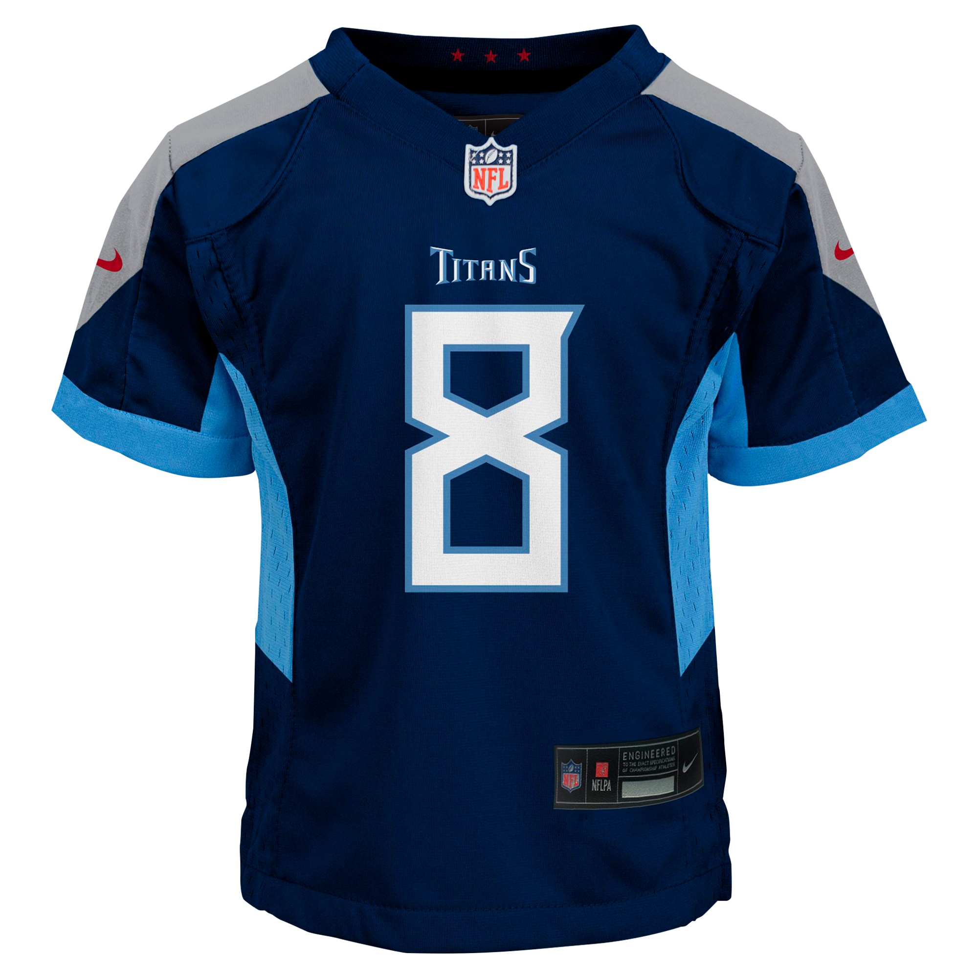 Alternative view of Infant Tennessee Titans Will Levis Navy Game Jersey JS5702 nicesnker