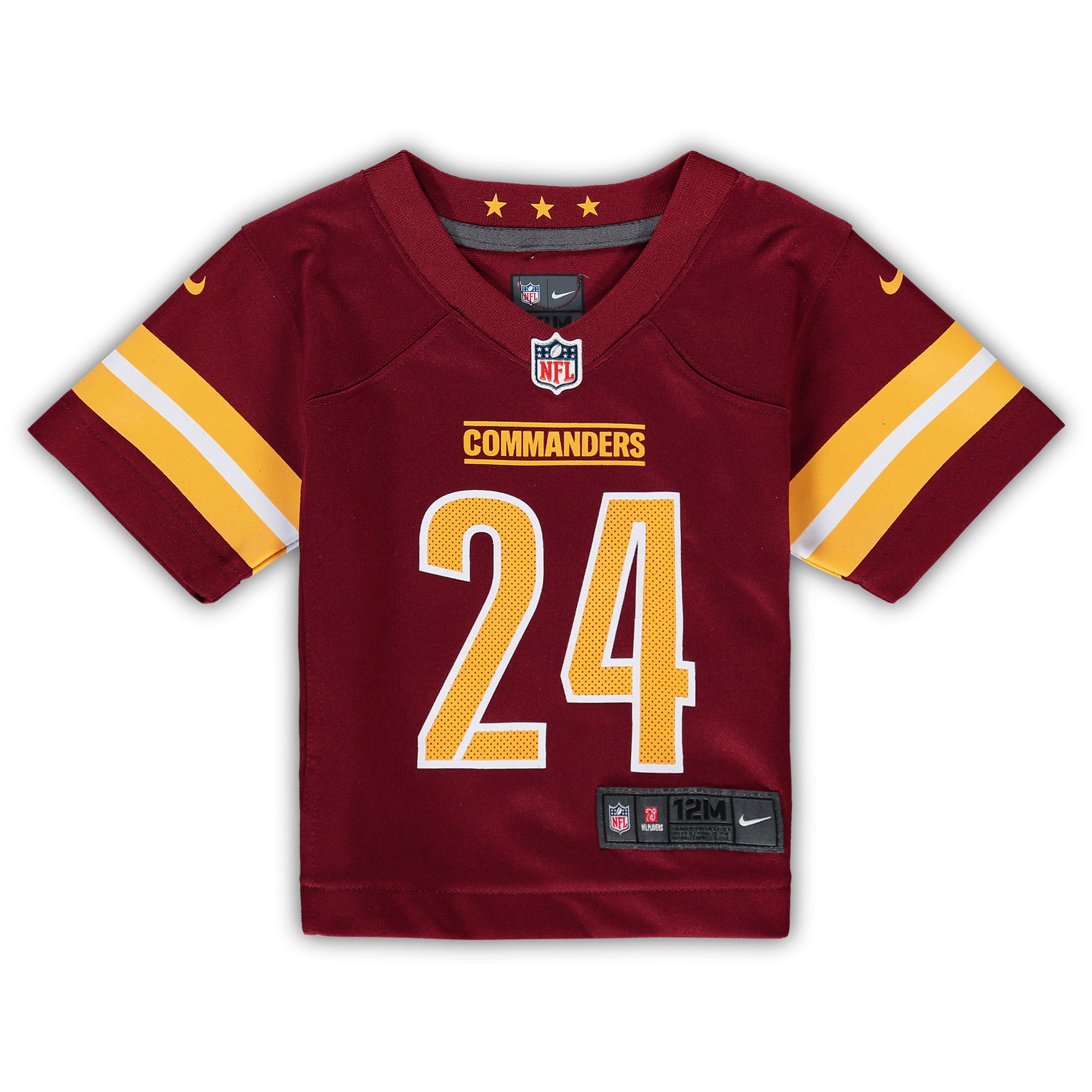 Alternative view of Infant Washington Commanders Antonio Gibson Burgundy Game Jersey JS9156 nicesnker