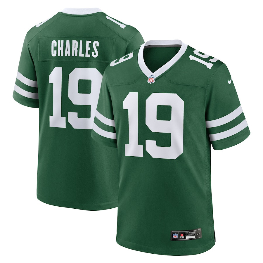 Irvin Charles 19 New York Jets Team Game Men Jersey - Legacy Green JS3532 nicesnker