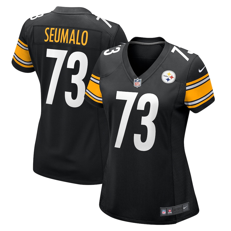 Isaac Seumalo 73 Pittsburgh Steelers Women's Game Jersey - Black JS9491 nicesnker