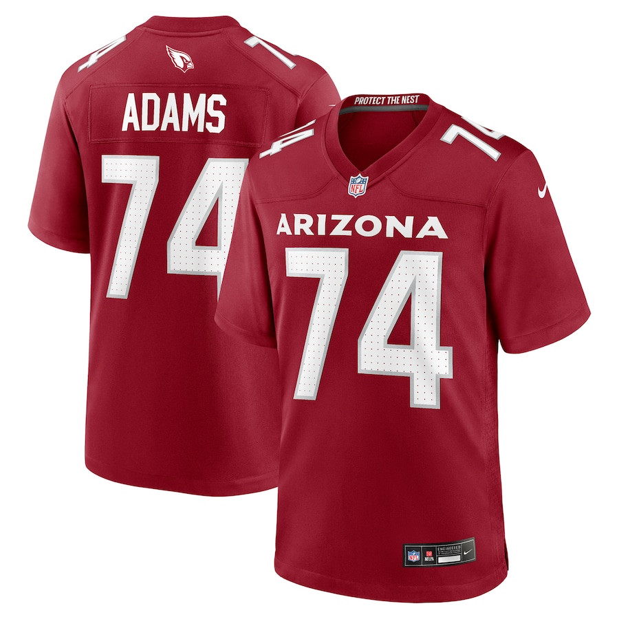 Isaiah Adams 74 Arizona Cardinals Team Game Men Jersey - Cardinal JS8564 nicesnker