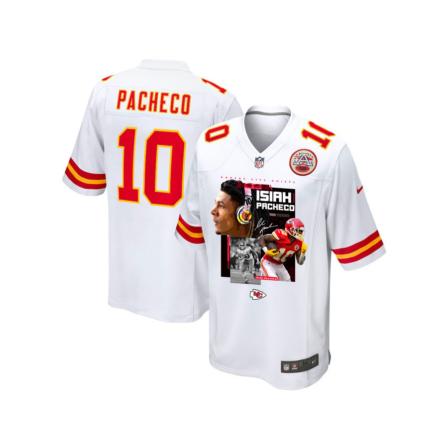 Isiah Pacheco 10 Kansas City Chiefs Pachinko Machine Game YOUTH Jersey - White JS8814 nicesnker