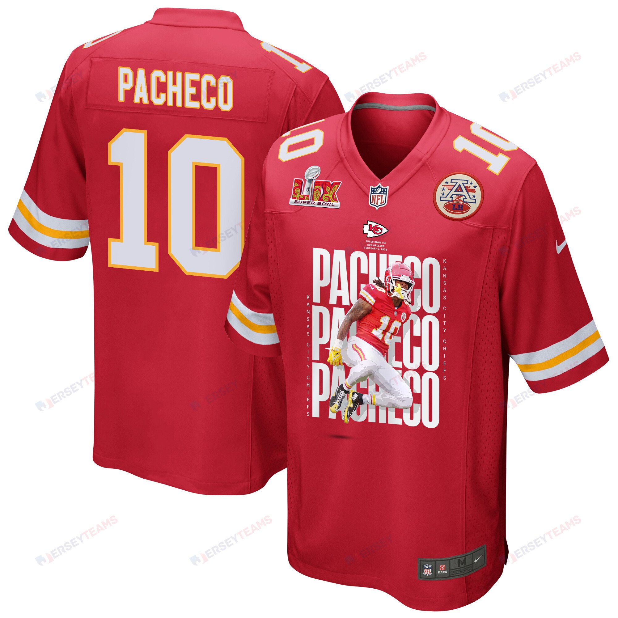 Isiah Pacheco 10 Kansas City Chiefs The Best Player Game Men Jersey - Red JS1608 nicesnker