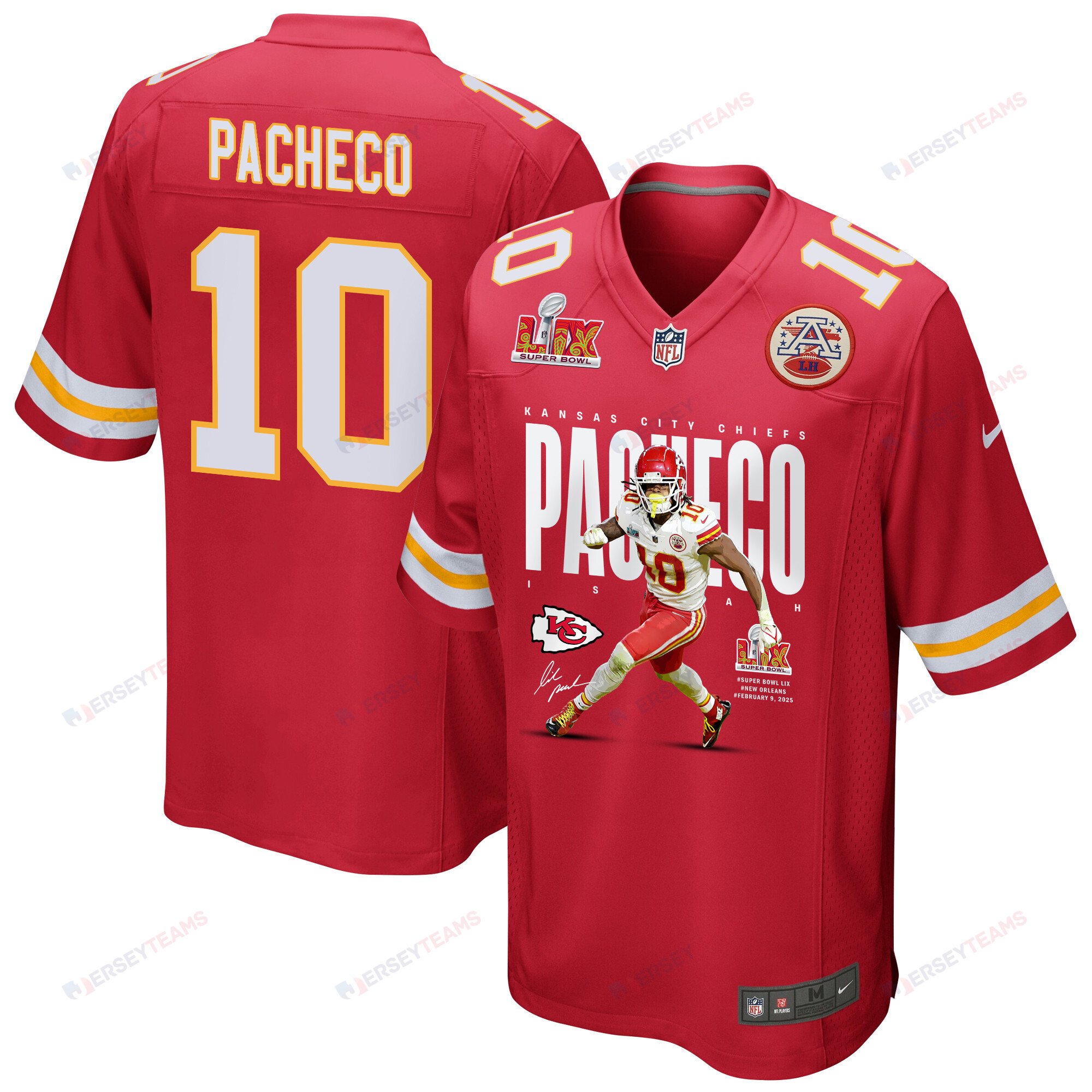 Isiah Pacheco 10 Kansas City Chiefs The Hero Game Men Jersey - Red JS1978 nicesnker