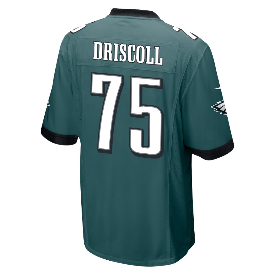 Alternative view of Jack Driscoll 75 Philadelphia Eagles Super Bowl LIX Champions Patch Game Men Jersey - Midnight Green JS4880 nicesnker