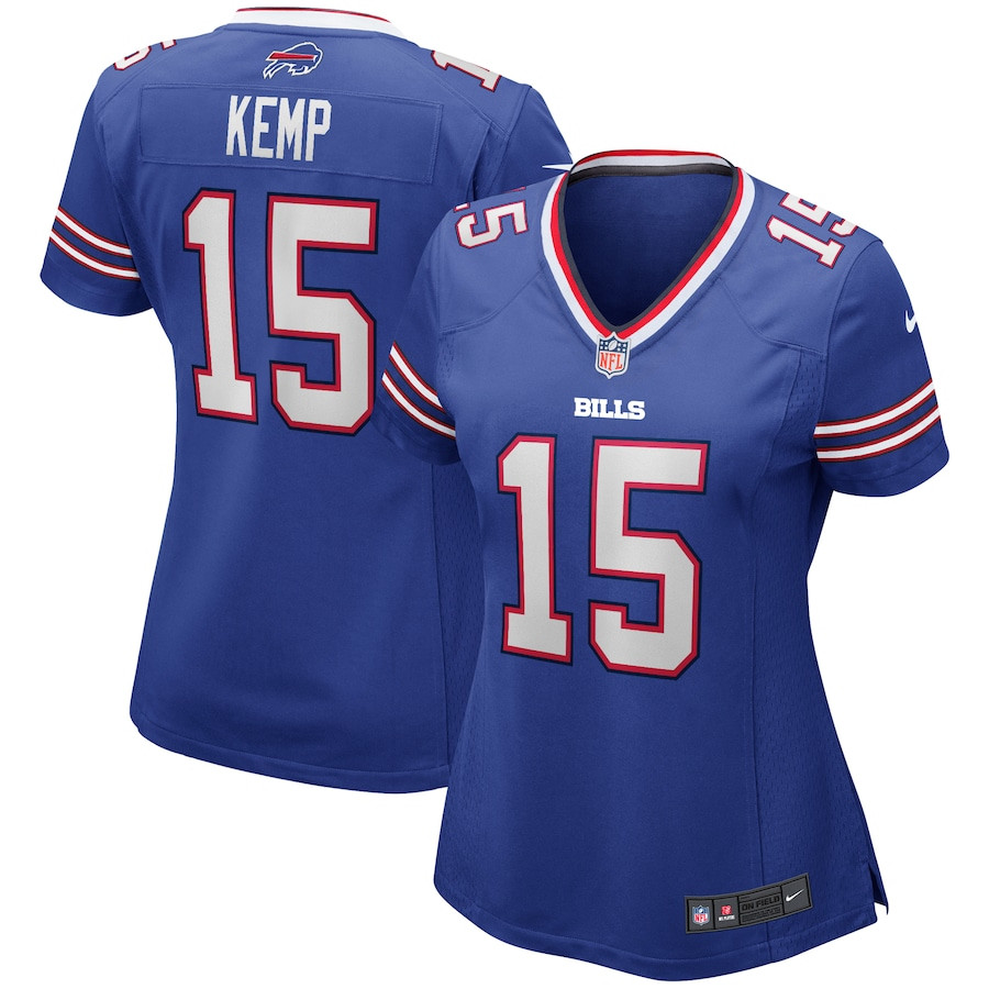Jack Kemp 15 Buffalo Bills Women Game Retired Jersey - Royal JS9072 nicesnker