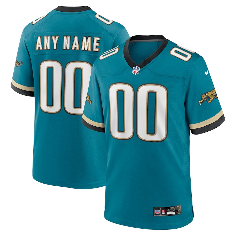 Jacksonville Jaguars Prowler Throwback Player Game Men Custom Jersey - Teal JS9187 nicesnker