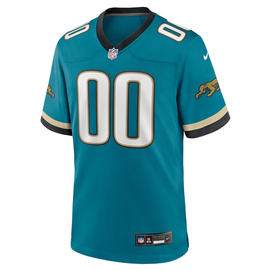 Alternative view of Jacksonville Jaguars Prowler Throwback Player Game Men Custom Jersey - Teal JS9187 nicesnker