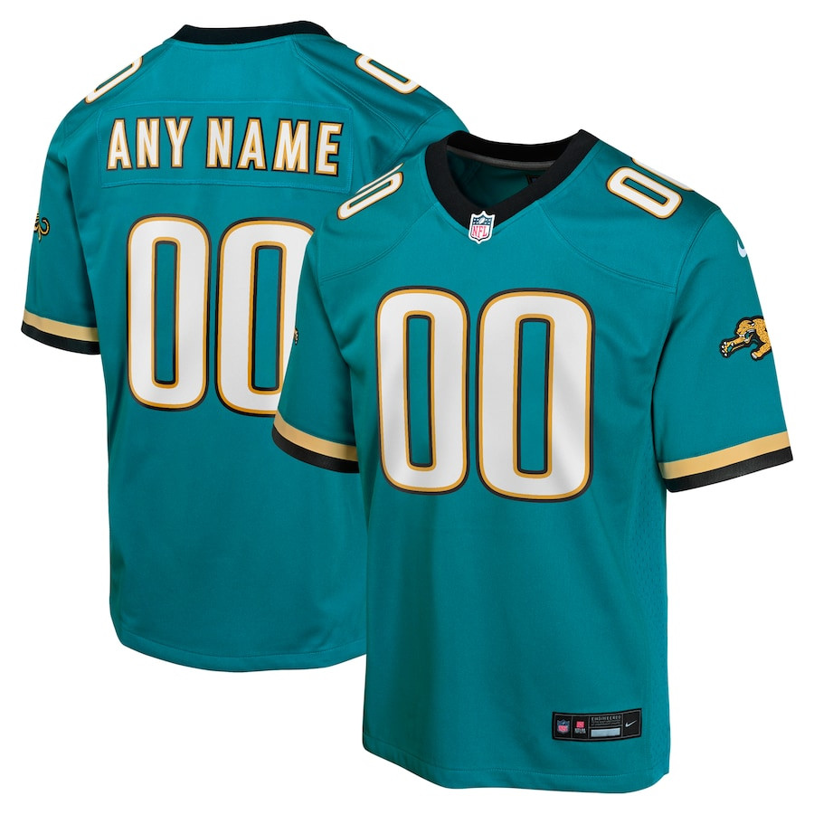 Jacksonville Jaguars Prowler Throwback Player Game YOUTH Custom Jersey - Teal JS9865 nicesnker