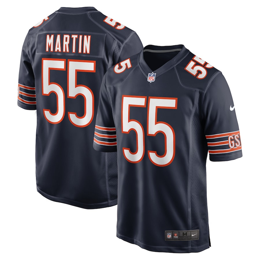 Jacob Martin 55 Chicago Bears Game Men Jersey - Navy JS4039 nicesnker
