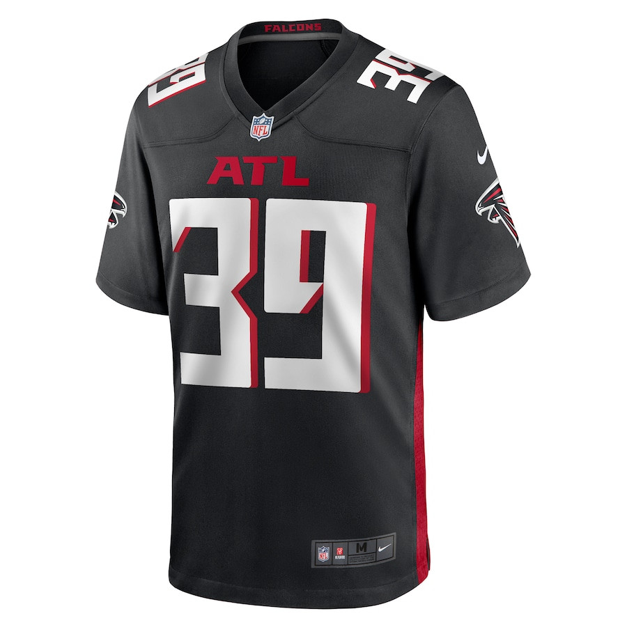 Alternative view of Jacob Saylors 39 Atlanta Falcons Game Men Jersey - Black JS9826 nicesnker