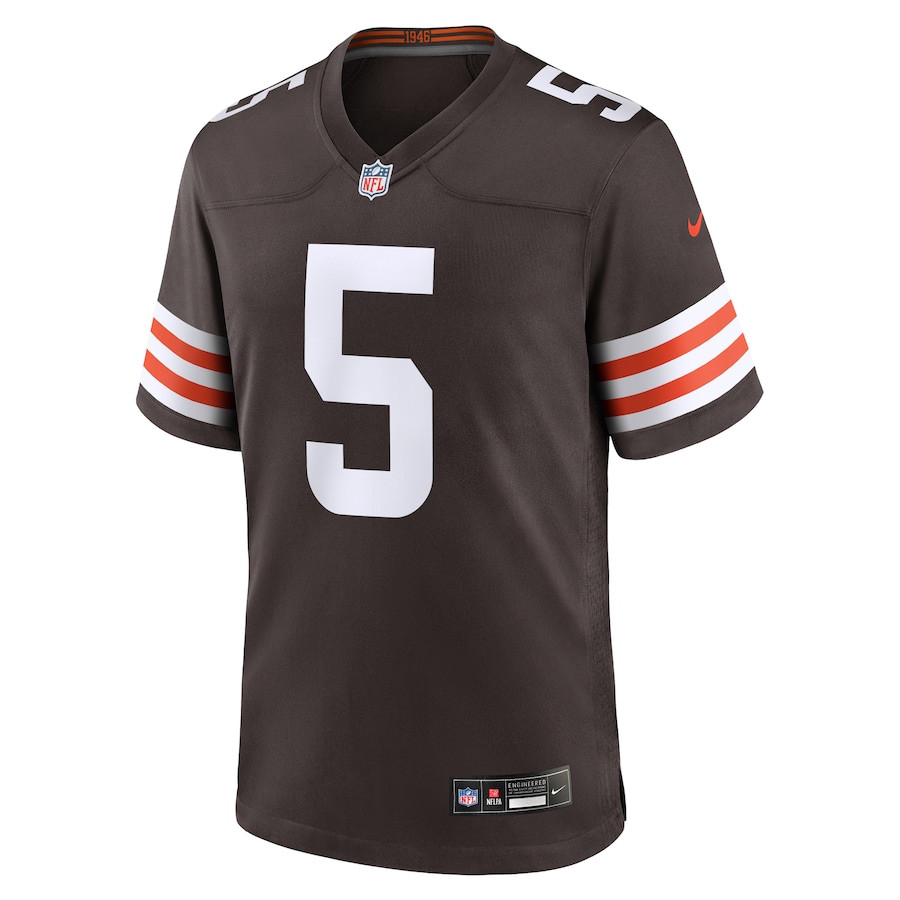 Alternative view of Jameis Winston 5 Cleveland Browns Team Game Men Jersey - Brown JS3037 nicesnker