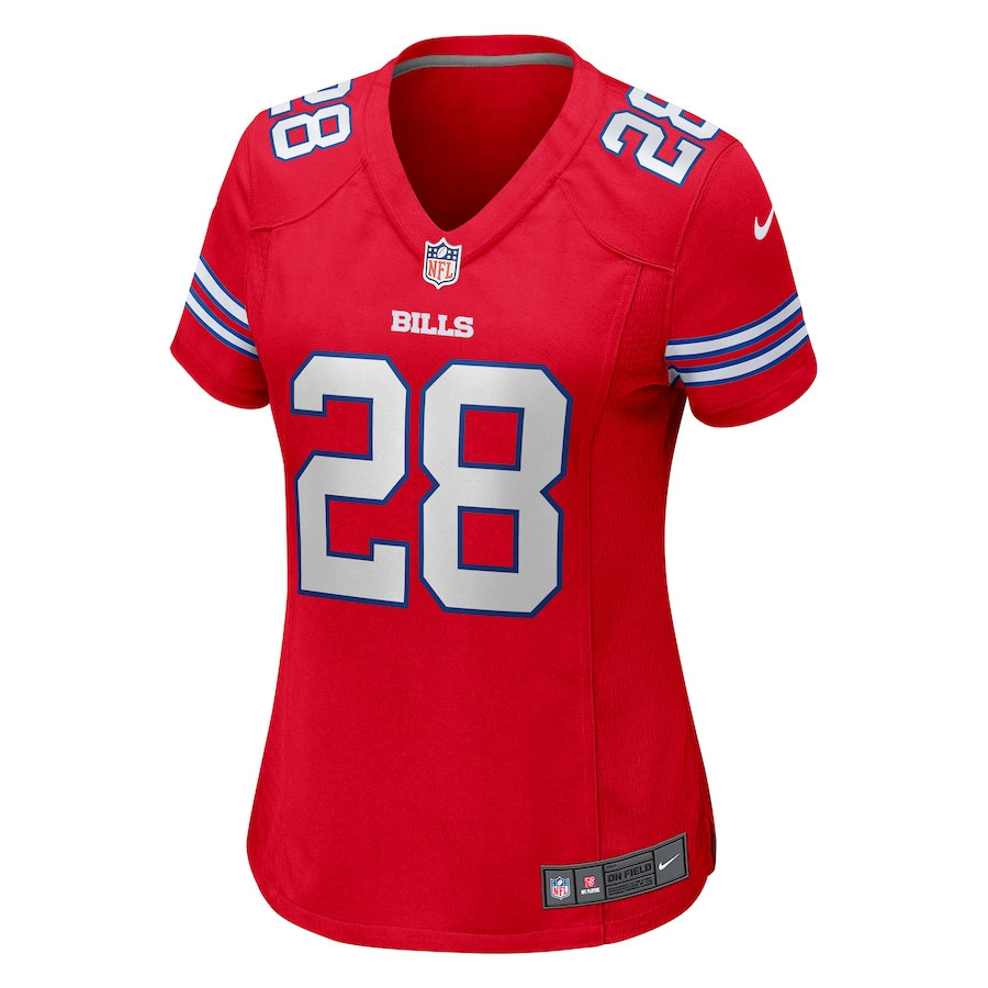Alternative view of James Cook 28 Buffalo Bills Women Game Jersey - Red JS7315 nicesnker