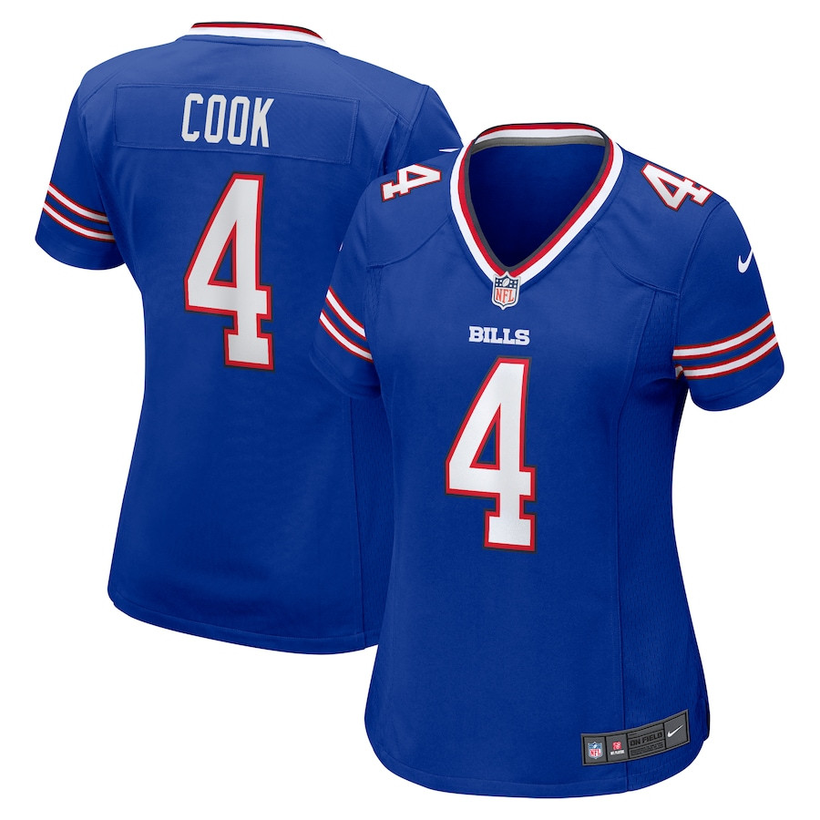 James Cook 4 Buffalo Bills Women Game Jersey - Royal JS8537 nicesnker