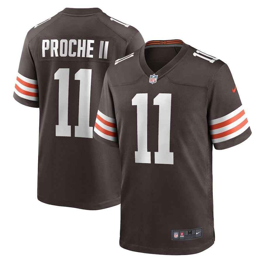 James Proche II 11 Cleveland Browns Game Men Jersey - Brown JS8142 nicesnker