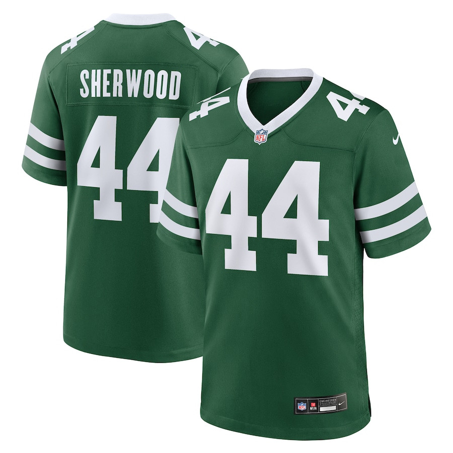 Jamien Sherwood 44 New York Jets Team Game Men Jersey - Legacy Green JS7332 nicesnker