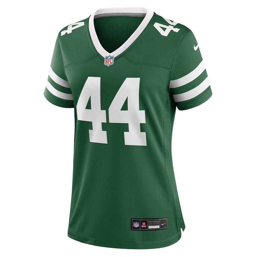 Alternative view of Jamien Sherwood 44 New York Jets Women's Team Game Jersey - Legacy Green JS1904 nicesnker