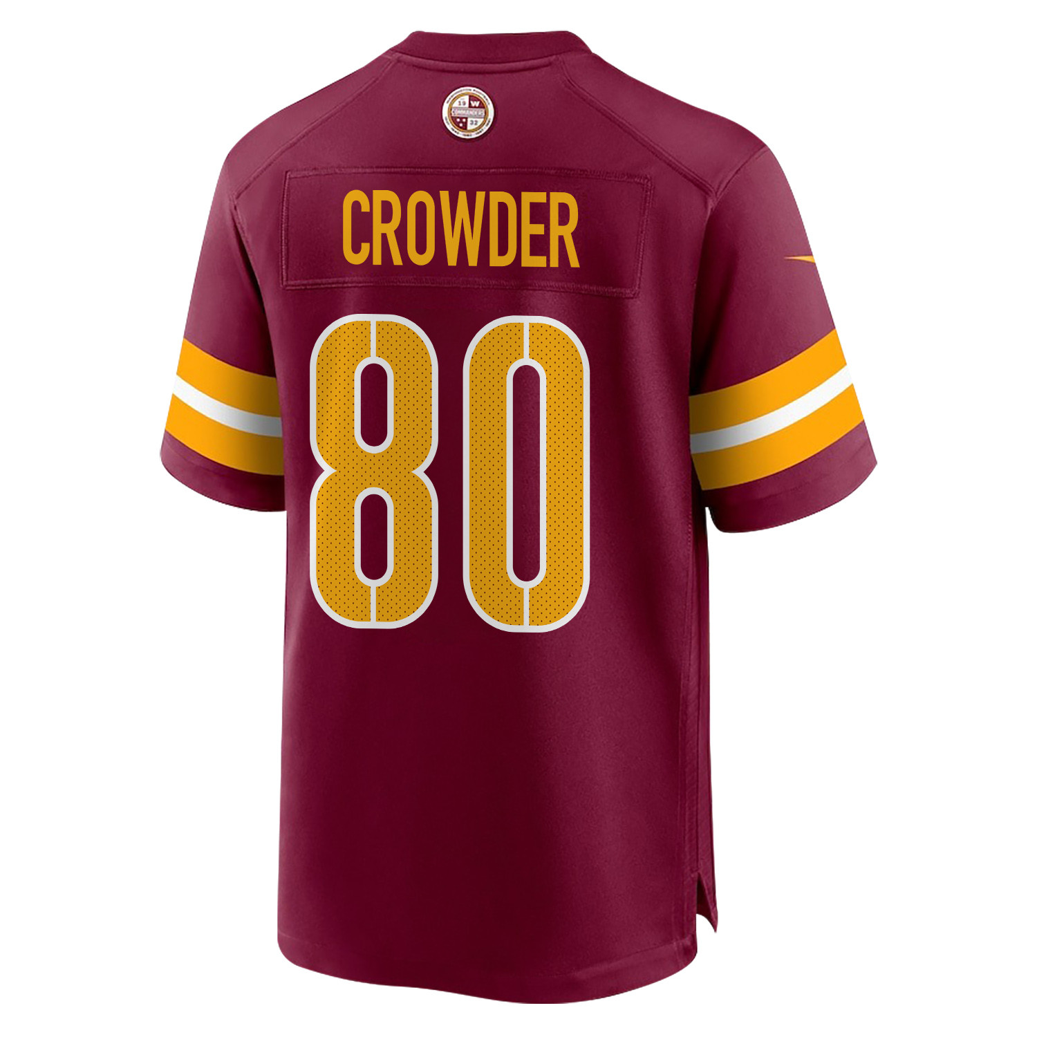 Alternative view of Jamison Crowder 80 Washington Commanders Super Bowl LIX Champions Patch 'New Orleans - Where Passion Ignites' EMBROIDERED Game Men Jersey - Burgundy JS6504 nicesnker