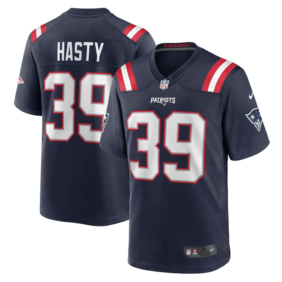 Jamycal Hasty 39 New England Patriots Game Men Jersey - Navy JS6928 nicesnker