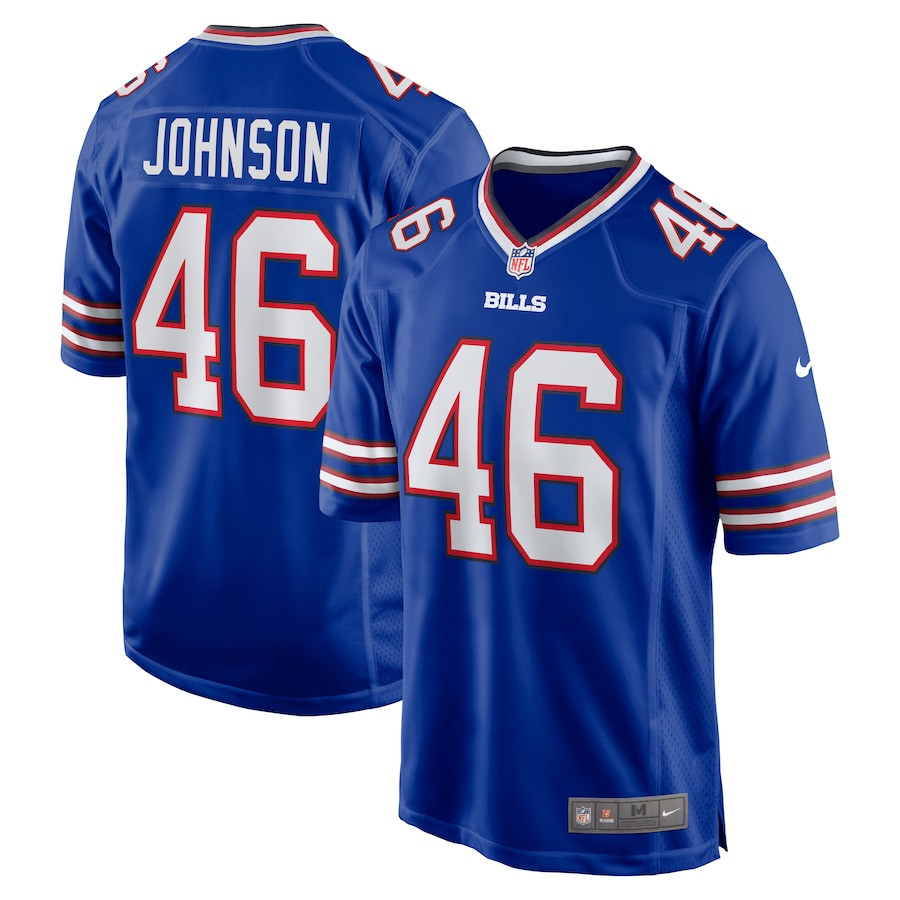 Jaquan Johnson 46 Buffalo Bills Game Jersey - Royal JS8531 nicesnker